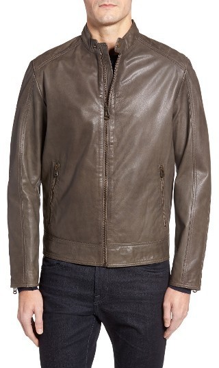Cole Haan Washed Leather Moto Jacket, $500 | Nordstrom | Lookastic