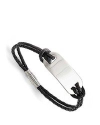 Grey Leather Bracelet