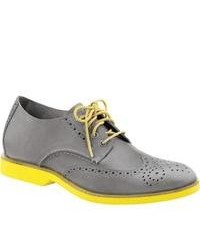 Sperry Top-Sider Boat Oxford Wing Tip Grey Leathercitron Suede Shoes