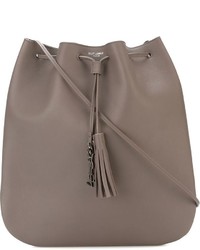 Saint Laurent Medium Jen Flat Bucket Shoulder Bag