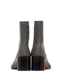 Maison Margiela Grey Tabi Mid Heel Boots