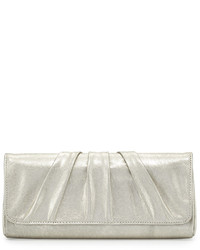 Lauren Merkin Caroline Leather Evening Clutch Bag Pale Gold