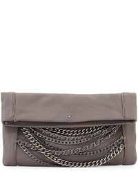Ash Domino Chain Leather Clutch Bag Elephant