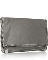 Falabella Faux Brushed Leather Clutch