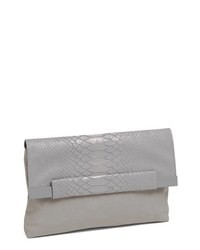 French Connection Runaway Clutch Light Grey