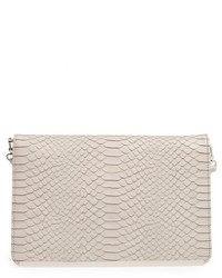 Halogen Leather Foldover Clutch