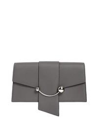 STRATHBERRY Mini Crescent Leather Clutch