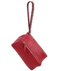 Givenchy Pandora Leather Wristlet Pouch