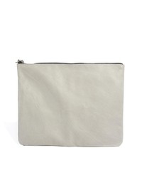 Pieces Dicle Oversized Leather Clutch Bag