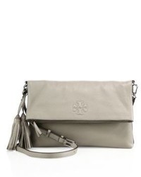 Tory Burch Thea Fold Over Leather Messenger Clutch