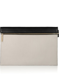 Victoria Beckham Two Tone Leather Clutch
