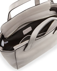 Neiman Marcus Callie Leather Wing Crossbody Bag Mink Gray