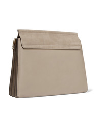 Chloé Faye Medium Leather And Suede Shoulder Bag