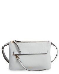 Vince Camuto Gally Leather Crossbody Bag Grey