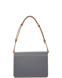 Marni Grey Saffiano Medium Trunk Bag