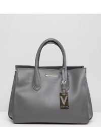 Valentino by Mario Valentino Grey Structured Tote Bag