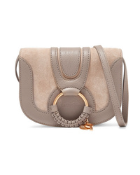 See by Chloe Hana Mini Textured Leather And Suede Shoulder Bag