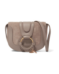 See by Chloe Hana Mini Textured Leather And Suede Shoulder Bag