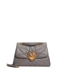 Dolce & Gabbana Large Devotion Leather Shoulder Bag