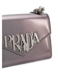 Prada Logo Plaque Shoulder Bag