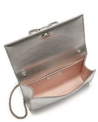 Salvatore Ferragamo Miss Vara Mini Metallic Leather Bow Crossbody Bag