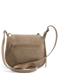 AllSaints Ray Nubuck Crossbody Bag Grey