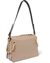 Chloé Roy Day Leather And Suede Shoulder Bag