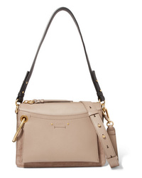 Chloé Roy Day Leather And Suede Shoulder Bag