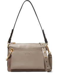 Chloé Roy Small Leather And Suede Shoulder Bag