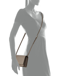 Prada Saffiano Lux Mini Crossbody Bag Gray