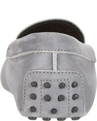 Tod's Burnished Gommino Penny Drivers Grey