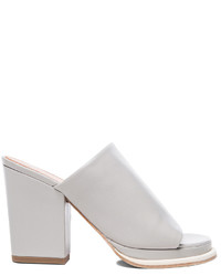 Robert Clergerie Astro Chunky Heel Leather Sandals