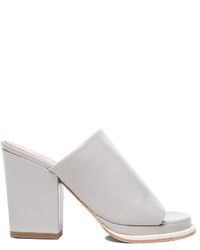 Robert Clergerie Astro Chunky Heel Leather Sandals