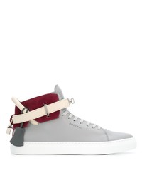 Buscemi Buckled Strap High Top Sneakers