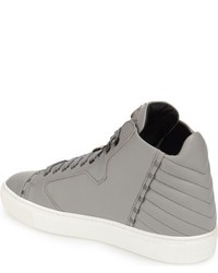 Versace Collection Leather High Top Sneaker