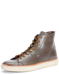 Frye leather outlet high top sneakers