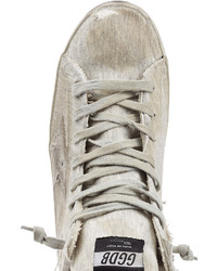 Golden Goose Deluxe Brand Golden Goose High Top Sneakers With Leather