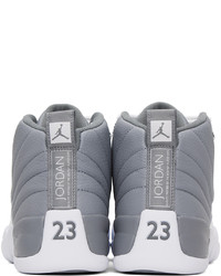 NIKE JORDAN Gray Jordan 12 Retro Sneakers