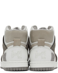 BAPE Gray Sta 93 M1 Hi Sneakers