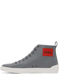 Hugo Gray Zero Hito High Top Sneakers