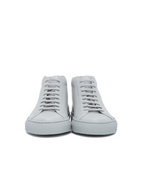 Common Projects Grey Achilles Mid Sneakers