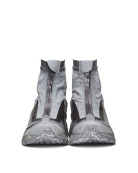 11 By Boris Bidjan Saberi Grey Salomon Edition Bamba 2 High Top Sneakers