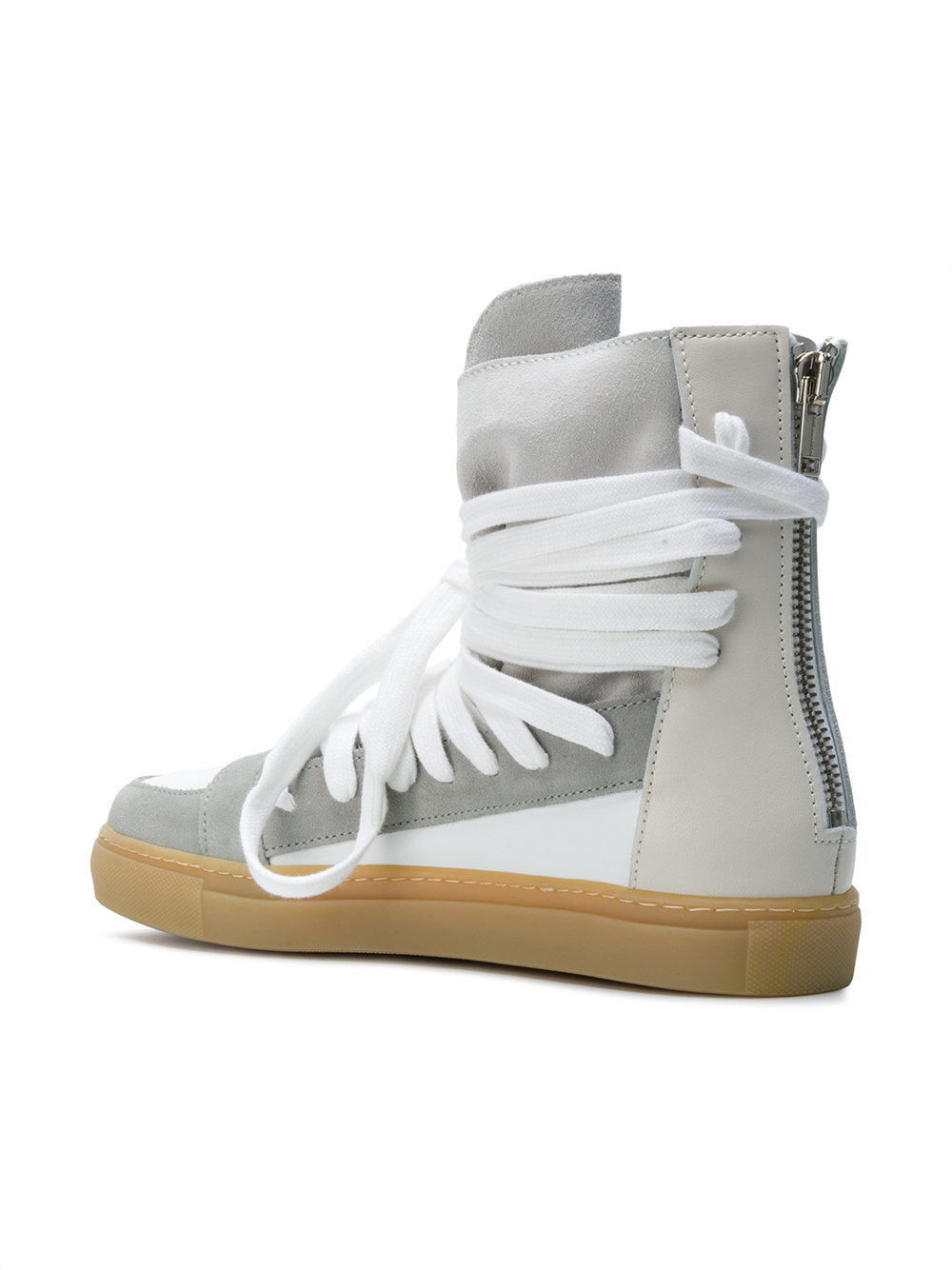 Kris Van Assche Lace Up Hi Top Sneakers, $562 | farfetch.com | Lookastic