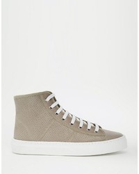 Park Lane Perf Leather High Top Sneakers
