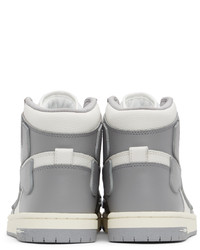 Amiri White Grey Hi Skel Top Sneakers