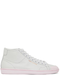Saint Laurent White Pink Court Classic Sl39 Sneakers
