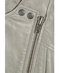 Helmut Lang Collarless Leather Jacket