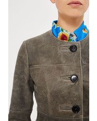 Unique Olivia Longline Leather Jacket