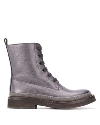 Brunello Cucinelli Grained Effect Ankle Boots