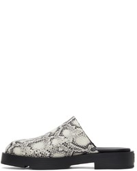 Givenchy Black Python Open Loafers